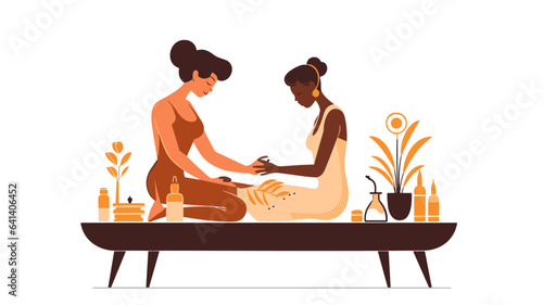 Relaxing Massage Image Experience the Soothing and Invigorating Details of a Professional Massage Procedure