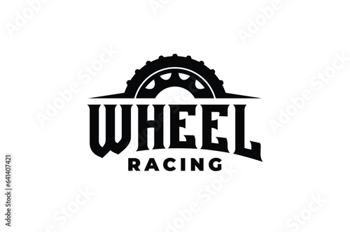 wheel racing automotive logo