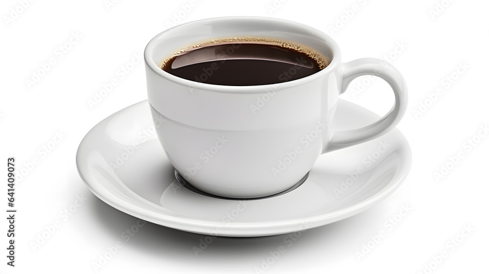 White Coffee Cup on a Clean White Background White Coffee Cup on a Clean White Background