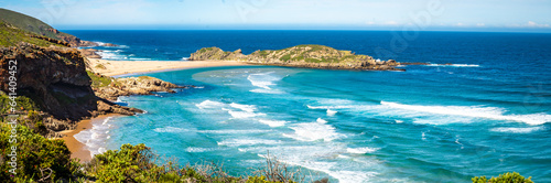 View of the hike from Robberg Nature Reserve in the Western Cape province, South Africa