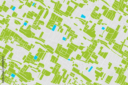 street map of city, seamless map pattern of road