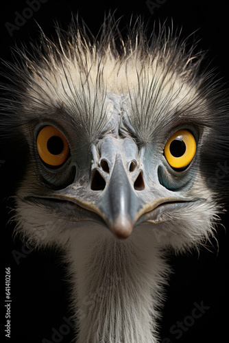 Portrait of emu close up © Veniamin Kraskov