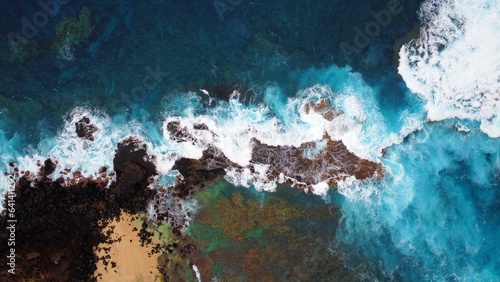 Vue en Drone de la Pointe au Sel, La Réunion