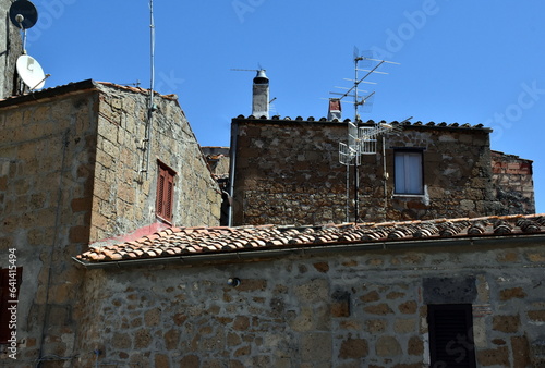 Alte Steinhäuser in Pitigliano