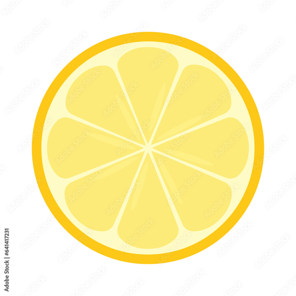 Isolated slice of orange icon Vector Isolated slice of orange icon Vector