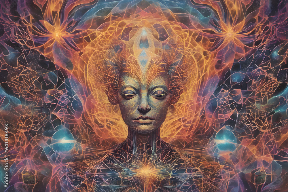 Transcendent Visuals: Portraying the Profound Metamorphosis of Self and Cosmos in the DMT Journey