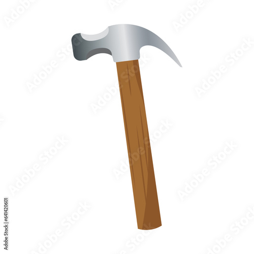 Isolated colored hammer tool icon Vector