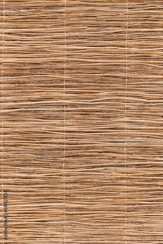 Fototapeta Naklejka Na Ścianę i Meble -  Beige bamboo mat texture