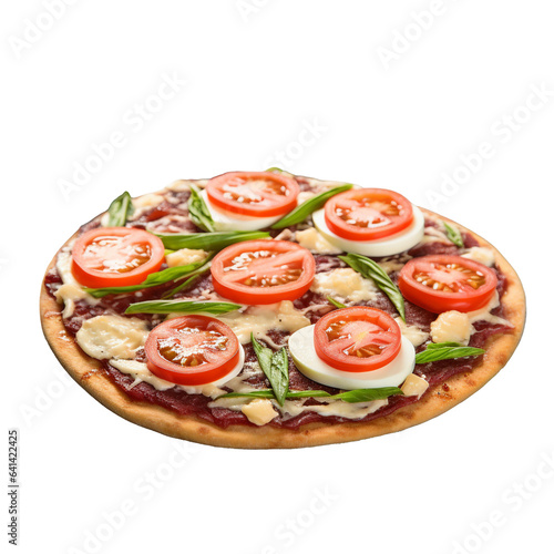 pizza with vegetables Classic, Slices, Wood-fired, Crispy, Pepper flakes, Family-sized, Dough, Takeout, Delicious, Piping hot, Foodie favorite, Satisfying, Flavorful
