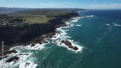 Aerial view of Knysna Heads in Knysna, Garden Route, South Africa