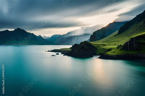 lake and mountains © laiba