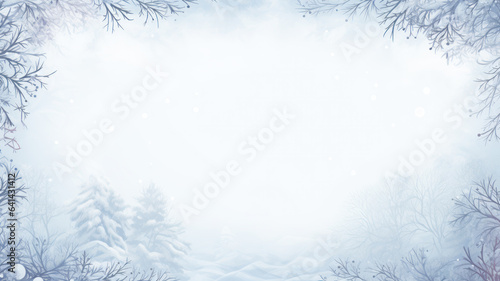 Clean and Simple Winter Frame Illustration © M.Gierczyk