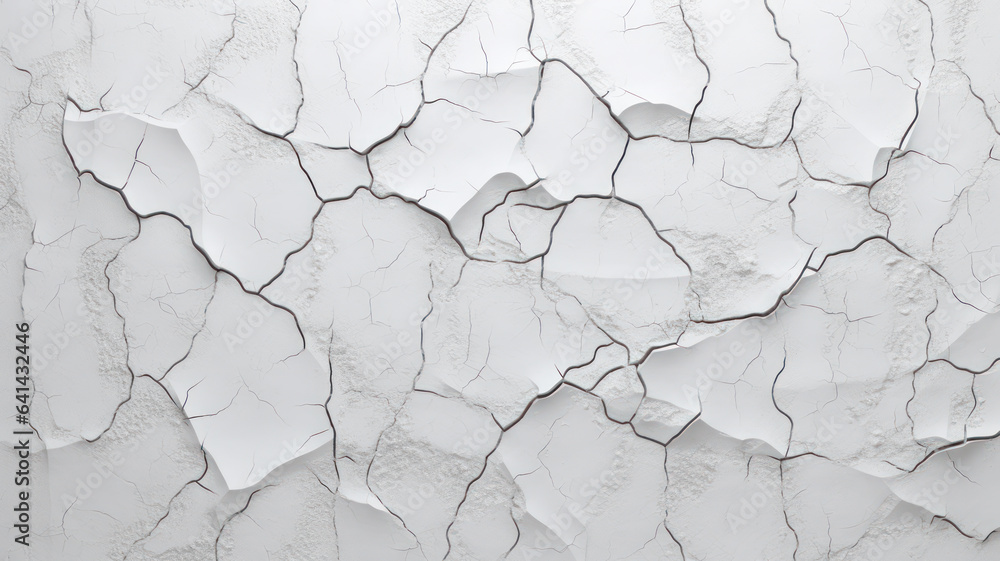 Aged and weathered white concrete wall background