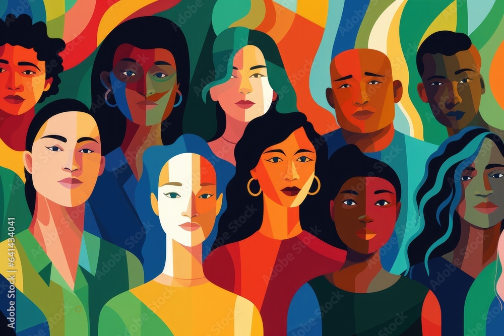 Illustration depicting diverse workforce Illustration depicting diverse workforce