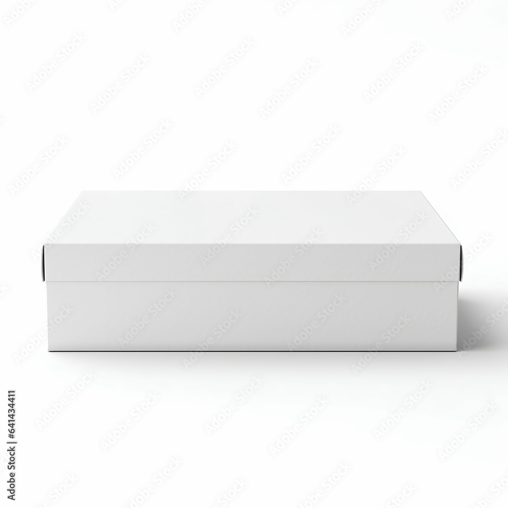 Package Box Isolated on a White Background. Generative ai