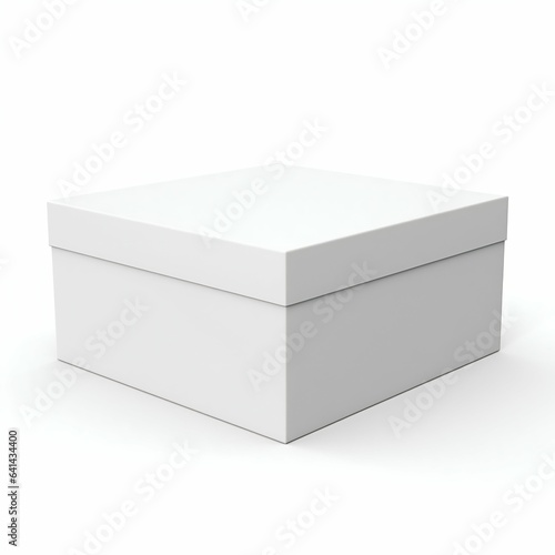 Package Box Isolated on a White Background. Generative ai
