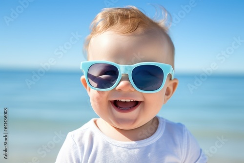Funny baby on a vacation we...