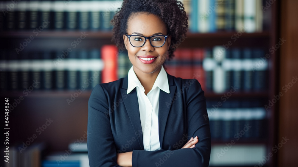 Portrait, lawyer and young black woman smile and happy in office workplace. African attorney, technology and face of professional, female advocate and legal advisor in law firm.
Portrait, lawyer and young black woman smile and happy in office workplace. African attorney, technology and face of professional, female advocate and legal advisor in law firm.