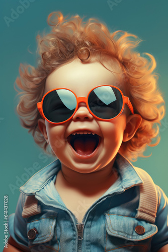 Funny baby on a vacation we...