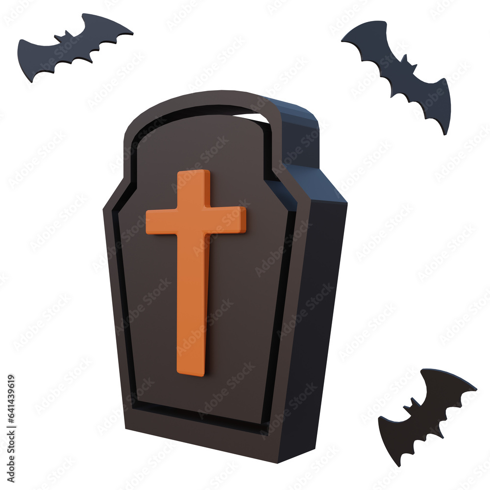 Obraz premium 3d casket Dracula