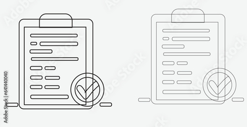 Vector icons for an approval check set Icon for a certificate. superior caliber. Icon for success. Verifying profiles. 