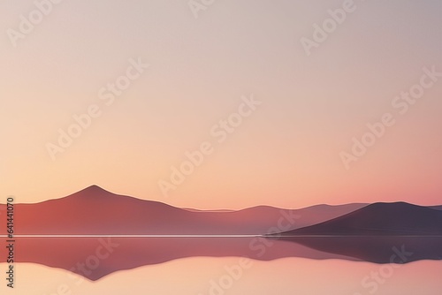 3 d rendered landscape with mountains in sunrise.3 d rendered landscape with mountains in sunrise.be