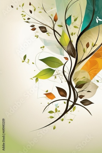 autumn background with leavesautumn background with leavescolorful leaves and autumn background. photo