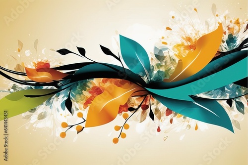 abstract colorful vector backgroundabstract colorful vector backgroundabstract colorful floral backg photo