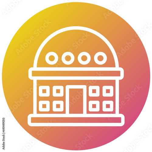Planetarium Vector Icon Design Illustration