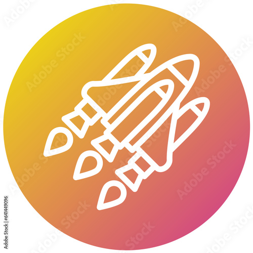 Space shuttle Vector Icon Design Illustration