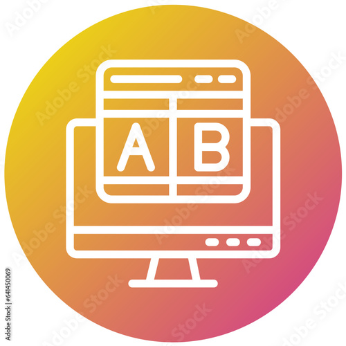 Ab testing Vector Icon Design Illustration