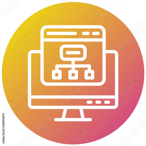 Sitemap Vector Icon Design Illustration