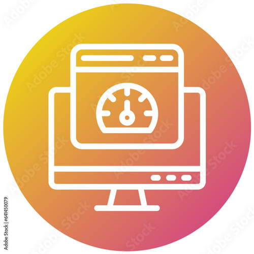 Speed test Vector Icon Design Illustration