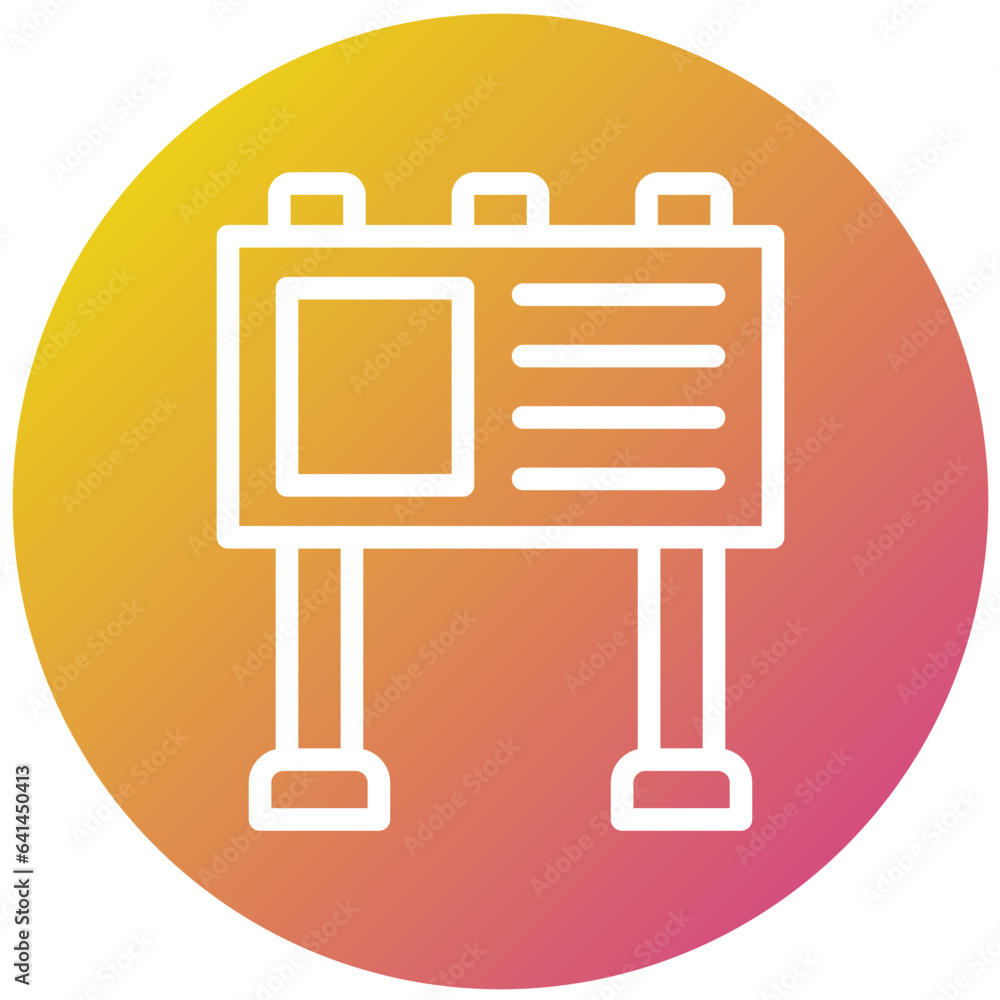 Billboard Vector Icon Design Illustration Billboard Vector Icon Design Illustration