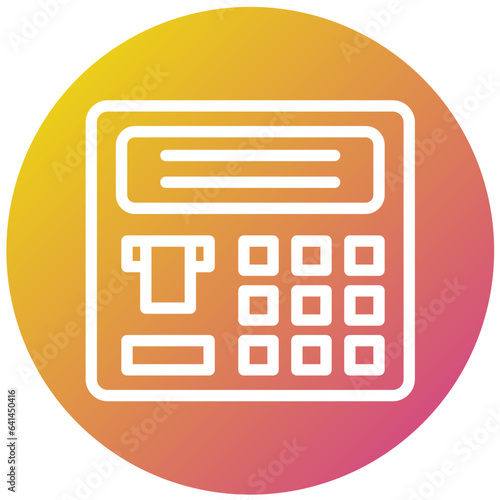 Atm machine Vector Icon Design Illustration