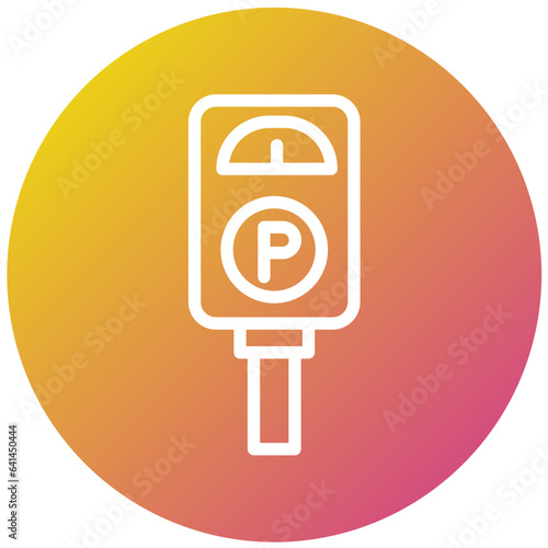 Parking meter Vector Icon Design Illustration