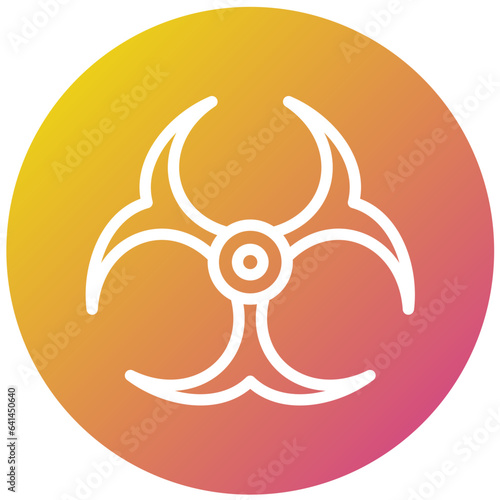 Bio hazard Vector Icon Design Illustration