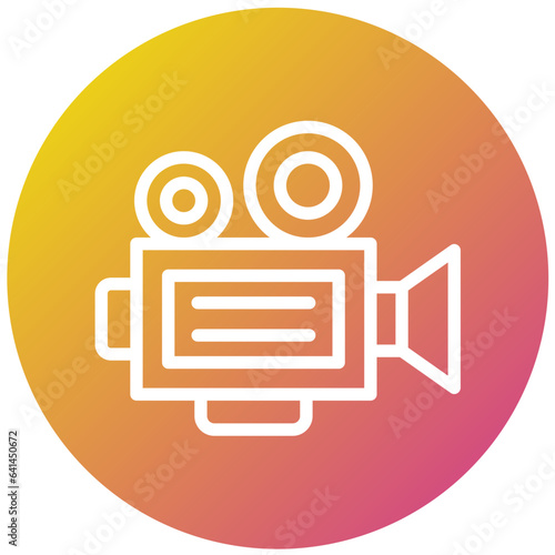 Movie camera Vector Icon Design Illustration