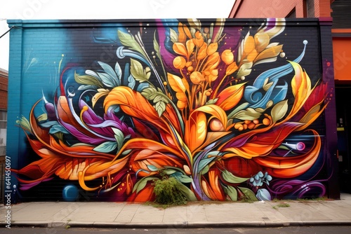 Vibrant colors come alive in this street art © Celina