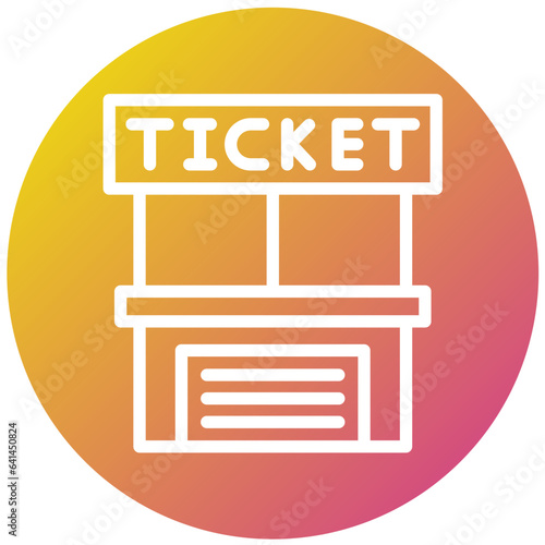 Ticket office Vector Icon Design Illustration