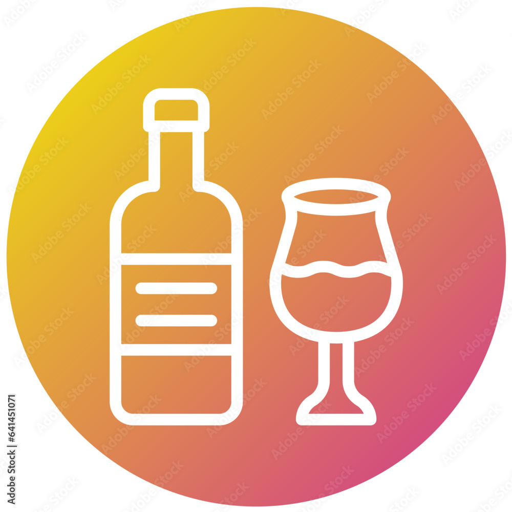Wine bottle Vector Icon Design Illustration Wine bottle Vector Icon Design Illustration