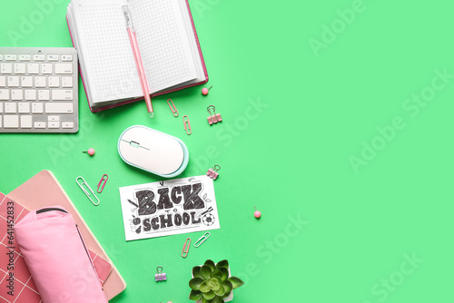 Card with text BACK TO SCHO...