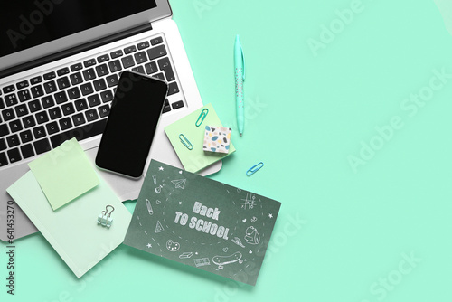 Card with text BACK TO SCHO...