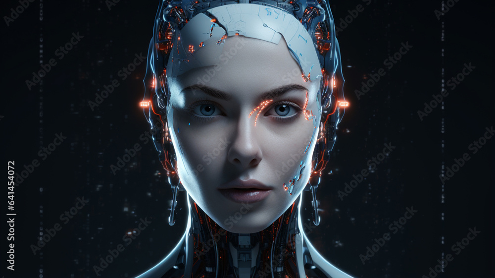 digital illustration of artificial intelligence ai in background digital illustration of artificial intelligence ai in background