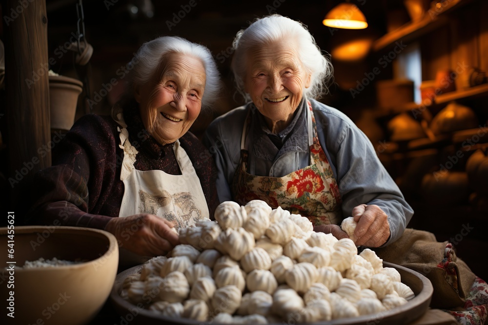 National Dumpling Day. Happy people make and eat dumplings. AI Generated. National Dumpling Day. Happy people make and eat dumplings. AI Generated.