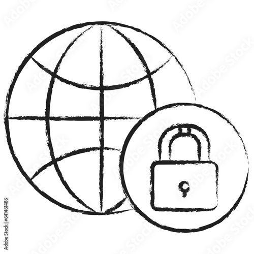 Hand drawn Lockdown icon