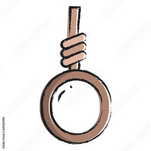 Hand drawn gallows icon