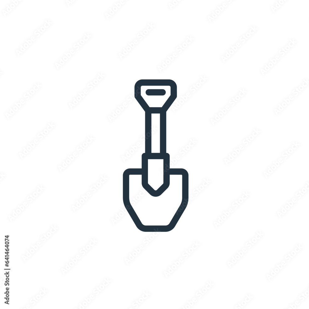 Shovel icon isolated on white background. Spade vector symbol for web and mobile design. Shovel icon isolated on white background. Spade vector symbol for web and mobile design.