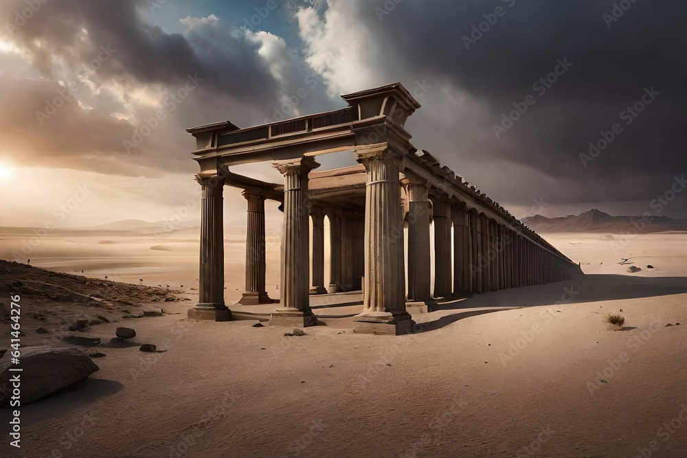 Fototapeta premium ruins of roman temple