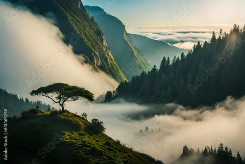 mist over the mountains